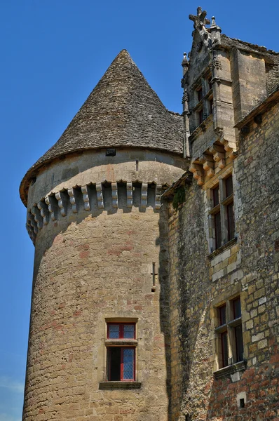 Perigord, el pintoresco castillo de Fenelon en Dordoña —  Fotos de Stock