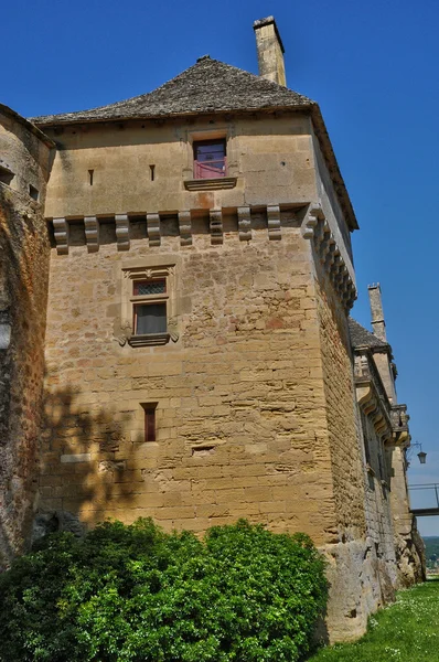 Perigord, το γραφικό κάστρο fenelon στην dordogne — Φωτογραφία Αρχείου