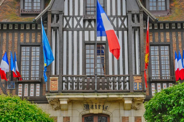 Franciaország, Városháza, Deauville-ben Normandia — Stock Fotó