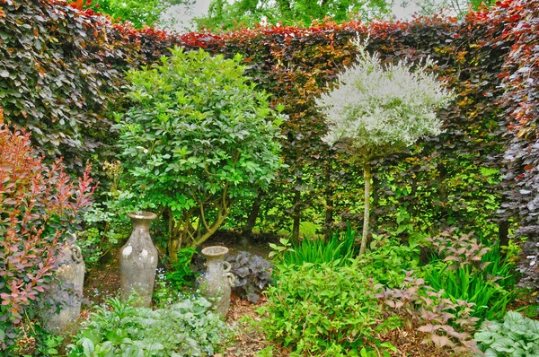 Les Jardins du Pays d 'Abbel in Cambremer in Normandie — стоковое фото