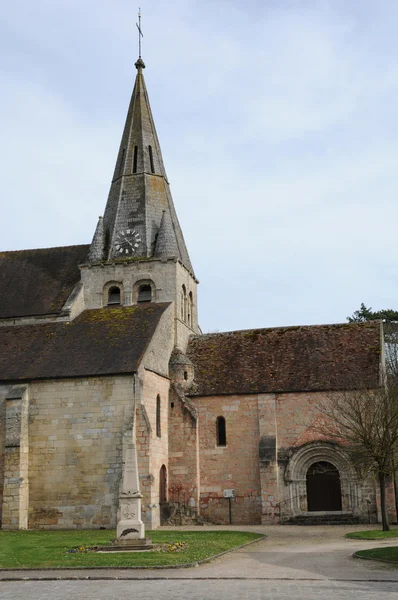 Franța, biserica Gaillon sur Montcient din Les Yvelines — Fotografie, imagine de stoc