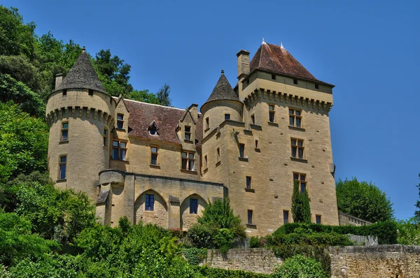 Perigord, o pitoresco castelo de La Malartrie em Dordogne — Fotografia de Stock