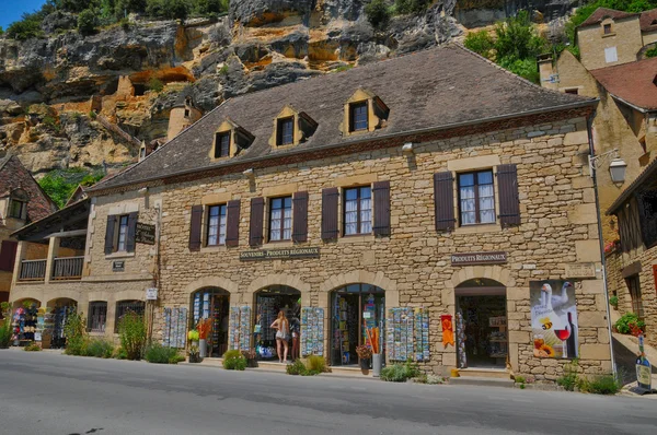 Périgord, malebné vesnici la roque gageac v dordogne — Stock fotografie
