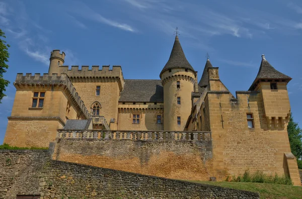 Pintoresco castillo de Puymartin en Dordoña — Foto de Stock