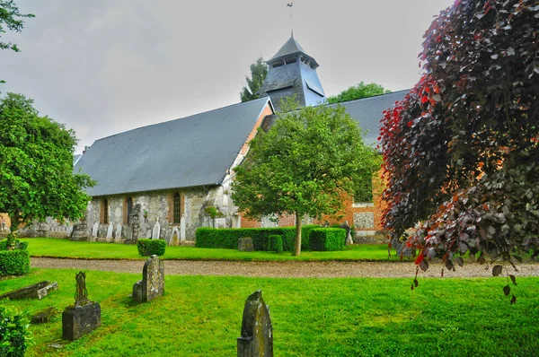 노르망디에서 rosay 쉬르 lieure의 교회 — 스톡 사진