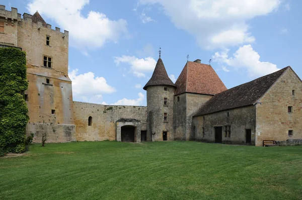 Perigord, malowniczego zamku biron w dordogne — Zdjęcie stockowe