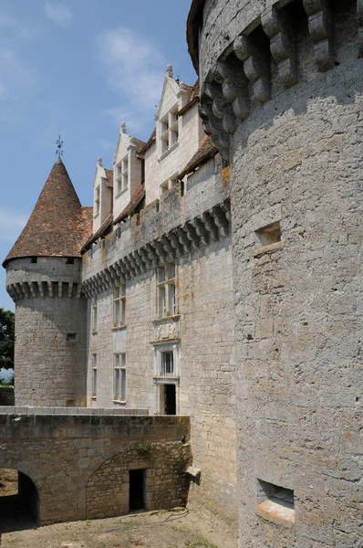 Perigord, monbazillac i dordogne pittoreska slott — Stock fotografie