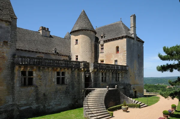 Perigord, o pitoresco castelo de Fenelon em Dordonha — Fotografia de Stock