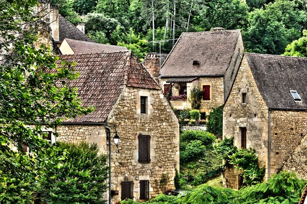 Perigord, a pitoresca aldeia de Carsac Aillac em Dordogne — Fotografia de Stock