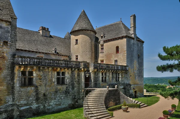 Perigord, el pintoresco castillo de Fenelon en Dordoña —  Fotos de Stock