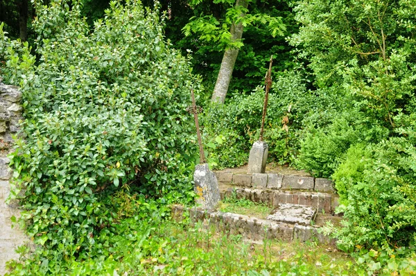 Les jardins du płaci d auge w cambremer w Normandia — Zdjęcie stockowe