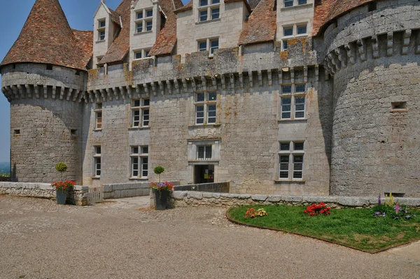 Perigord, monbazillac i dordogne pittoreska slott — Stock fotografie