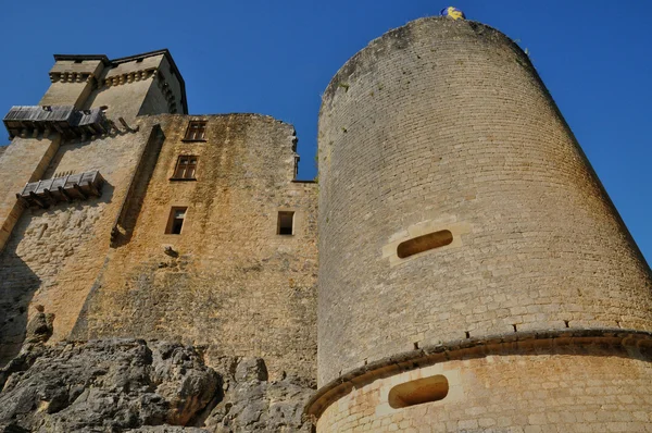 Francja, malowniczego zamku castelnaud w dordogne — Zdjęcie stockowe