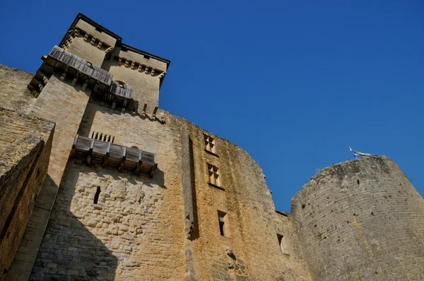 Франция, живописный замок Кастельно в Дордоне — стоковое фото