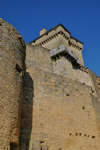 Frankreich, malerisches schloss von castelnaud in dordogne — Stockfoto