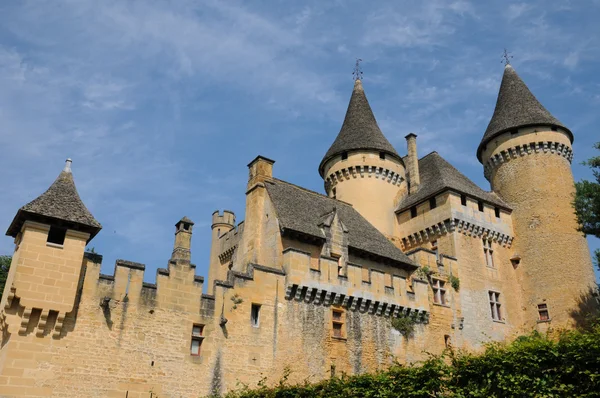 Франція, мальовничий замок puymartin в Дордонь — Stockfoto