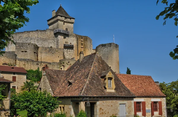 Périgord, le château pittoresque de Castelnaud en Dordogne — Photo