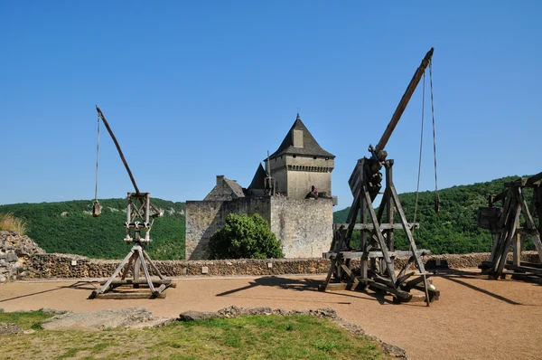 Francia, pittoresco castello di Castelnaud in Dordogna — Foto Stock