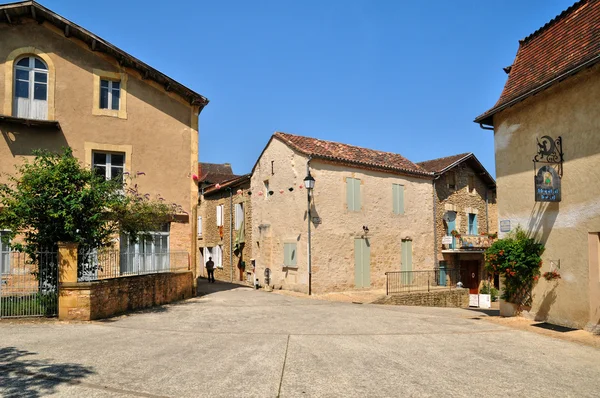 França, pitoresca aldeia de Belves em Dordogne — Fotografia de Stock