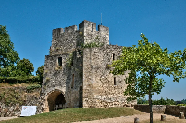 Франция, исторический замок Жизор в Нормандии — стоковое фото