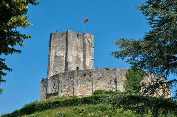 Francia, castello storico di Gisors in Normandia — Foto Stock