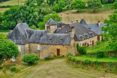 Perigord, the village of Salignac in Dordogne clipart