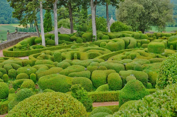 Perigord, el pintoresco jardín de Marqueyssac en Dordoña — Foto de Stock