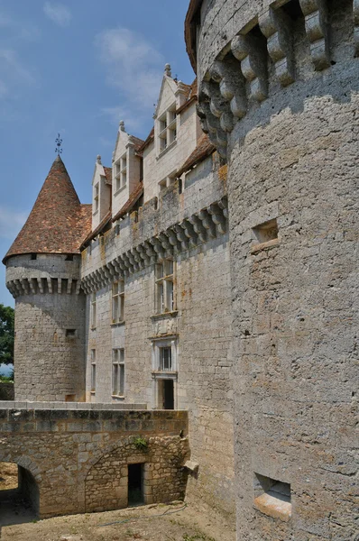 Perigord, malowniczego zamku monbazillac w dordogne — Zdjęcie stockowe