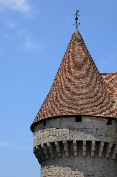 Perigord, dordogne içinde monbazillac pitoresk kale — Stok fotoğraf