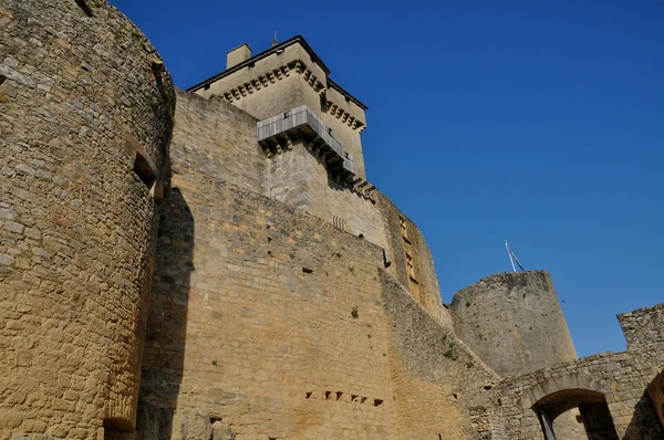 Франція, мальовничий замок Кастельно в Дордонь — стокове фото