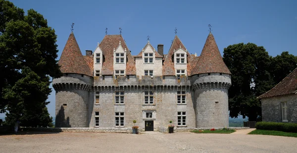 Perigord, a festői kastély dordogne-ban monbazillac — Stock Fotó