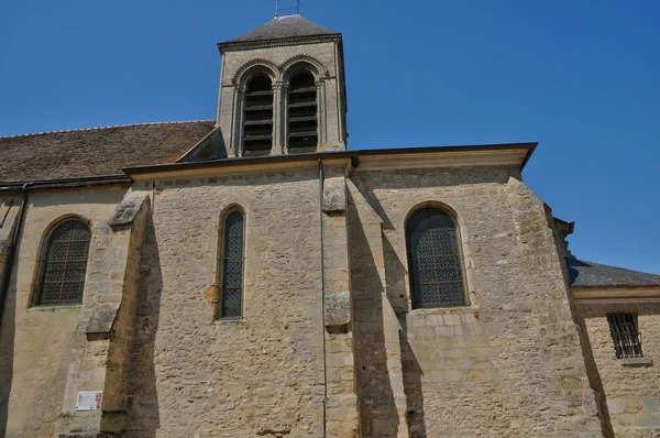 Francia, la chiesa di San Severino di Oinville sur Montcient — Foto Stock