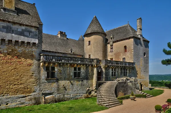 Périgord, le château pittoresque de Fenelon en Dordogne — Photo