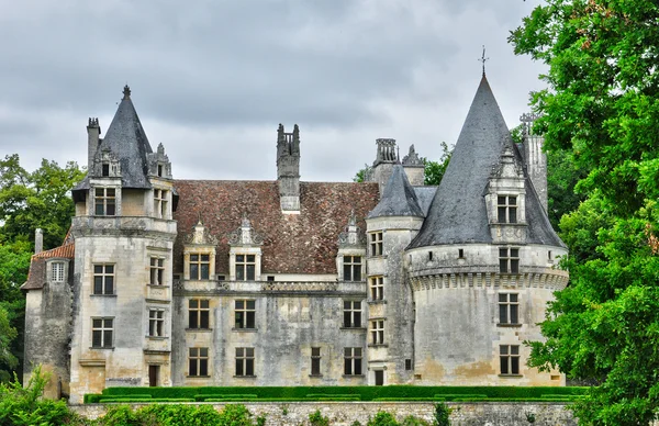 Perigord, pittoreska slottet av fayrac i dordogne — Stockfoto