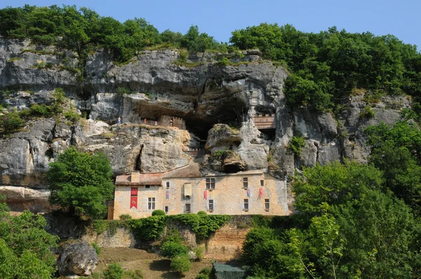 Perigord, la pittoresca Maison Forte de Reignac in Dordogna — Foto Stock