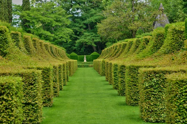 Франція, мальовничі jardins du manoir d eyrignac в Дордонь — стокове фото