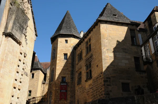 Perigord, malowniczego miasta sarlat la Caneda czarnego w dordogne — Zdjęcie stockowe