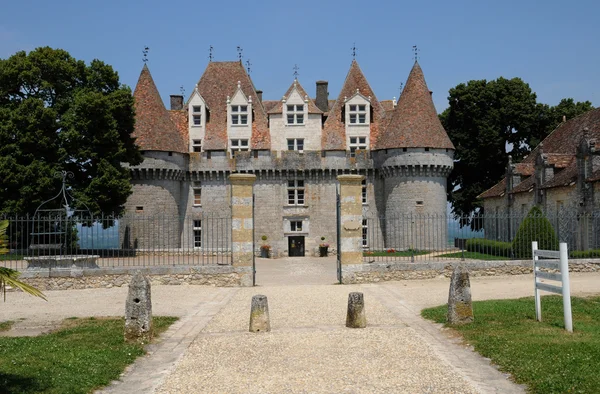 Perigord, monbazillac i dordogne pittoreska slott — Stock fotografie