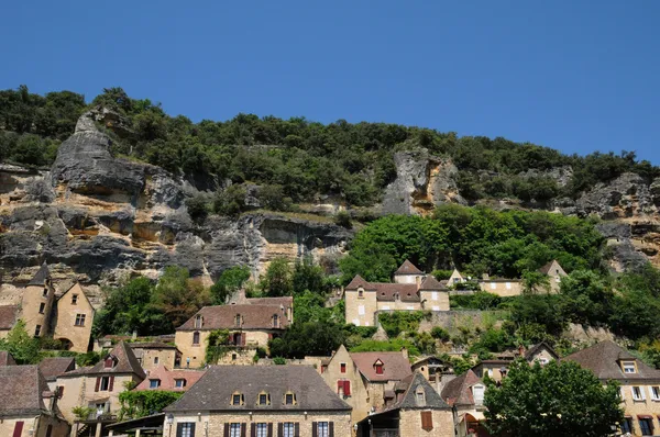 Perigord, dordogne yılında la roque gageac pitoresk Köyü — Stok fotoğraf