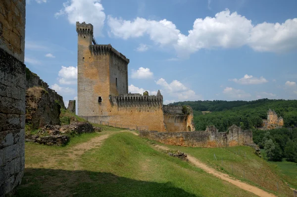 Pintoresco castillo de Commarque en Dordoña — Foto de Stock