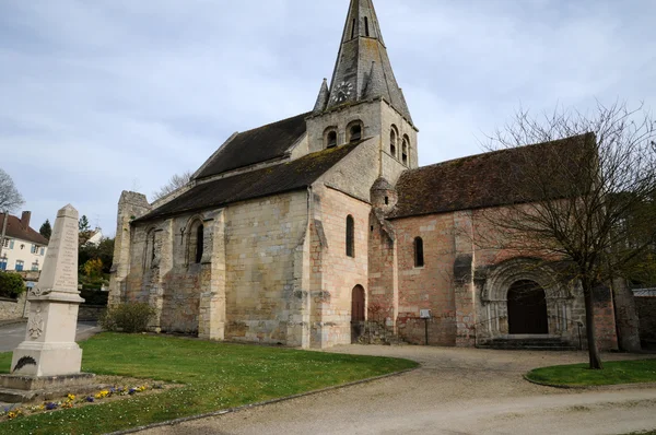 Francja, Kościół gaillon sur montcient w les yvelines — Zdjęcie stockowe