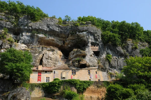 Périgord, la pittoresque Maison Forte de Reignac en Dordogne — Photo