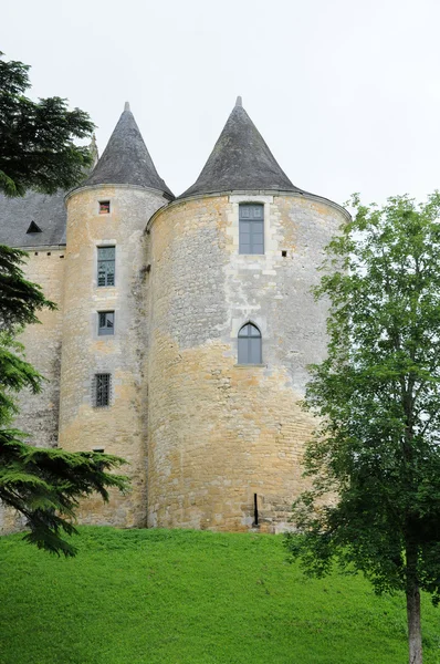 Perigord, pittoreska slottet av fayrac i dordogne — Stockfoto