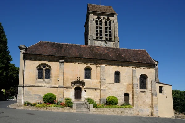 Francia, la vecchia chiesa di Champagne sur Oise — Foto Stock