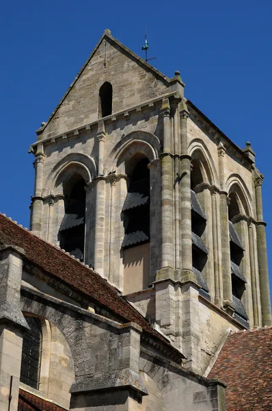 Fransa, auvers-sur oise notre dame Kilisesi — Stok fotoğraf