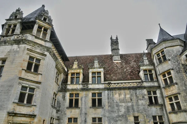 Perigord, o pitoresco castelo de Fayrac em Dordogne — Fotografia de Stock