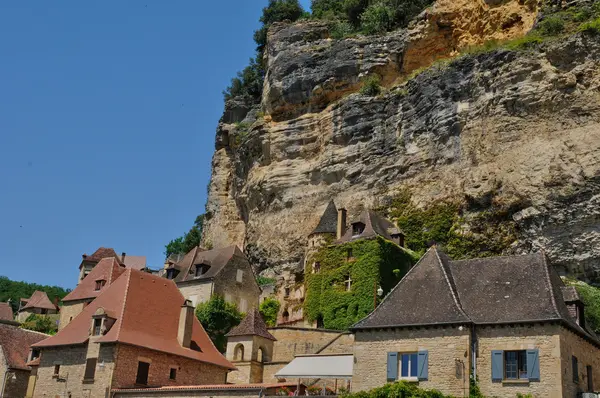 Francja, malowniczej miejscowości la roque gageac w dordogne — Zdjęcie stockowe