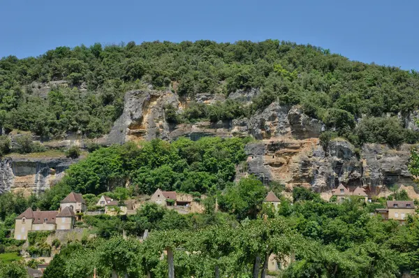 Francie, malebné vesnici la roque gageac v dordogne — Stock fotografie