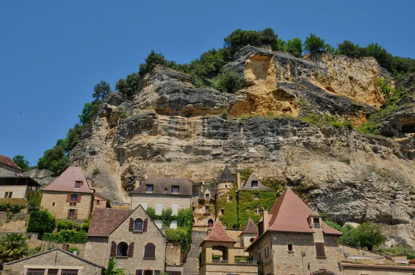 France, picturesque village of La Roque Gageac in Dordogne — Stock Photo, Image