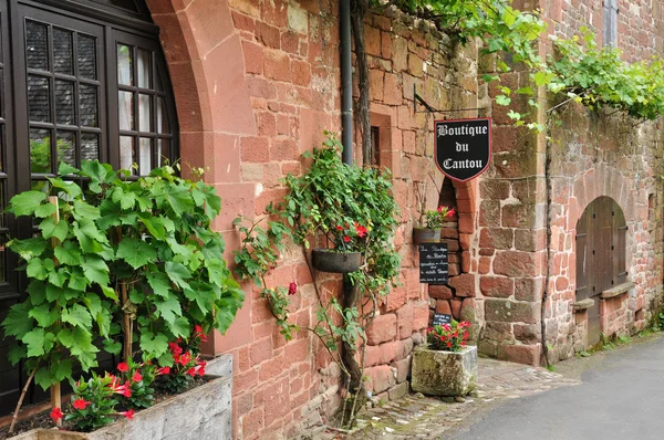 Frankrike, pittoreska byn collonges la rouge — Stockfoto